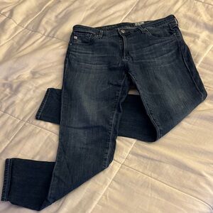 Ag Adriano Goldschmied Dark Blue Women's The Legging Ankle Skinny Jeans Size 30R